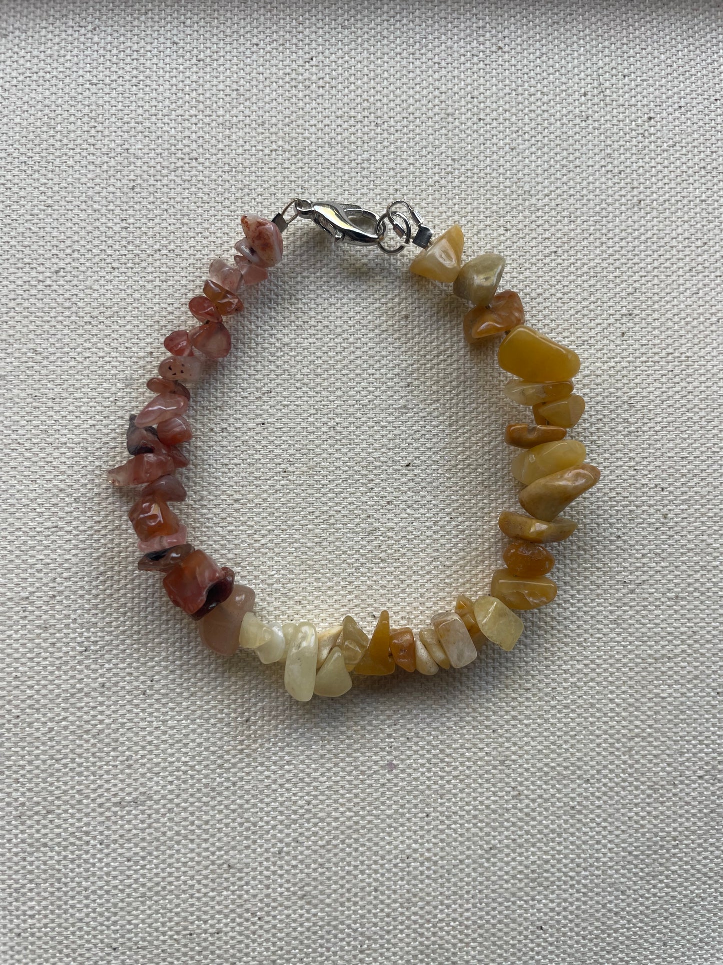 PINK SPINEL & ORANGE CALCITE - BRACELET