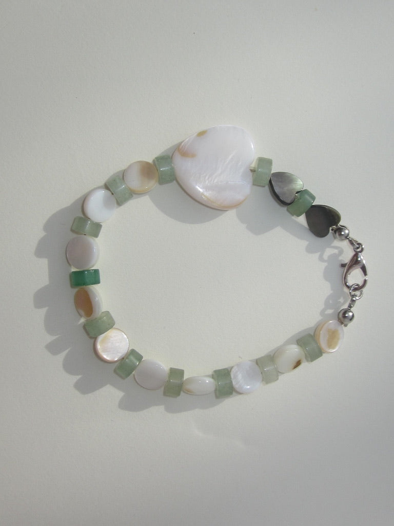 AVENTURINE & SHELL - BRACELET
