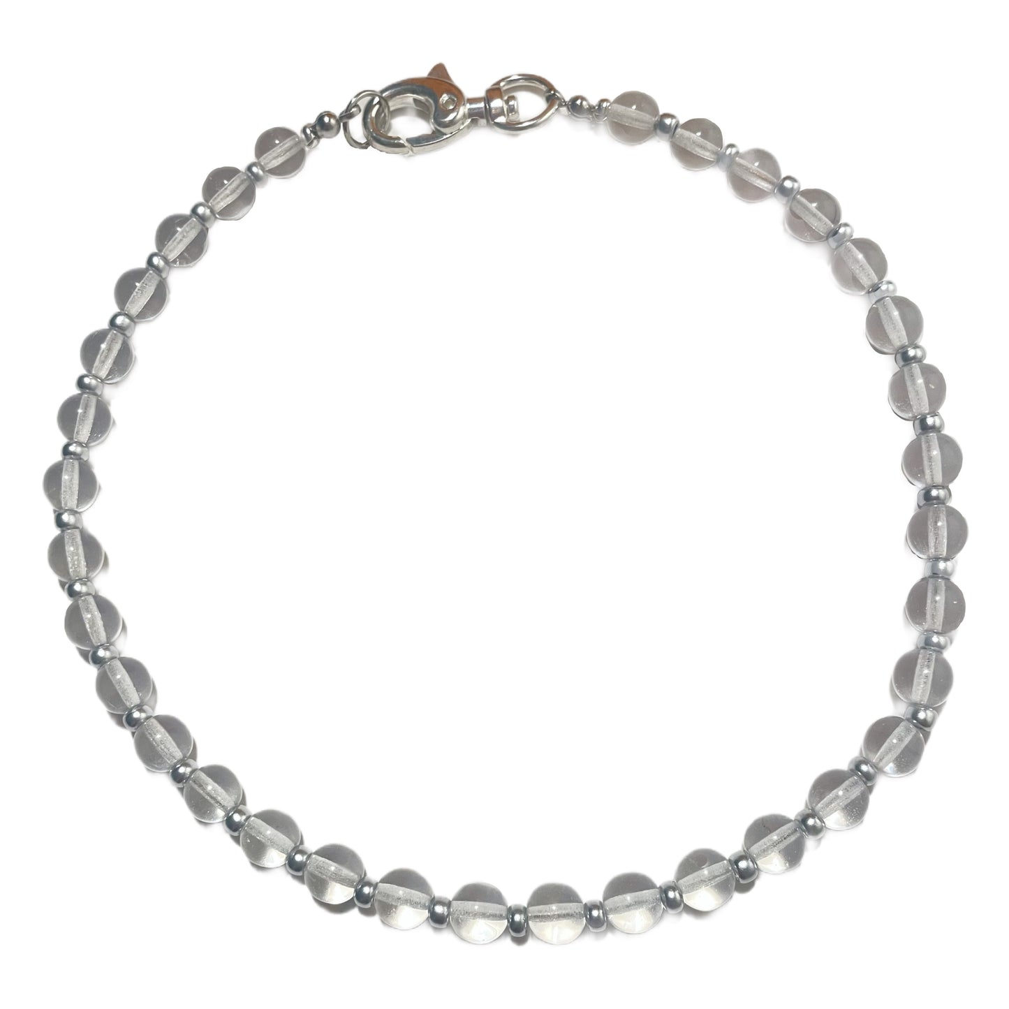 SILVER LINED MOON - NECKLACE