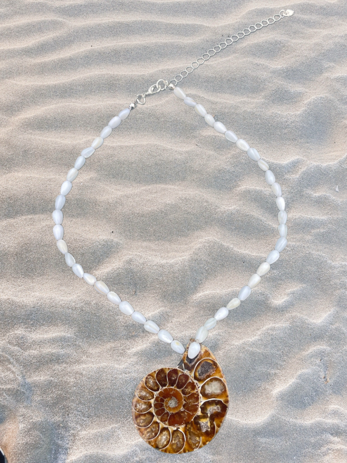 AMMONITE & SHELL - EARTHLY ESSENCE - NECKLACE