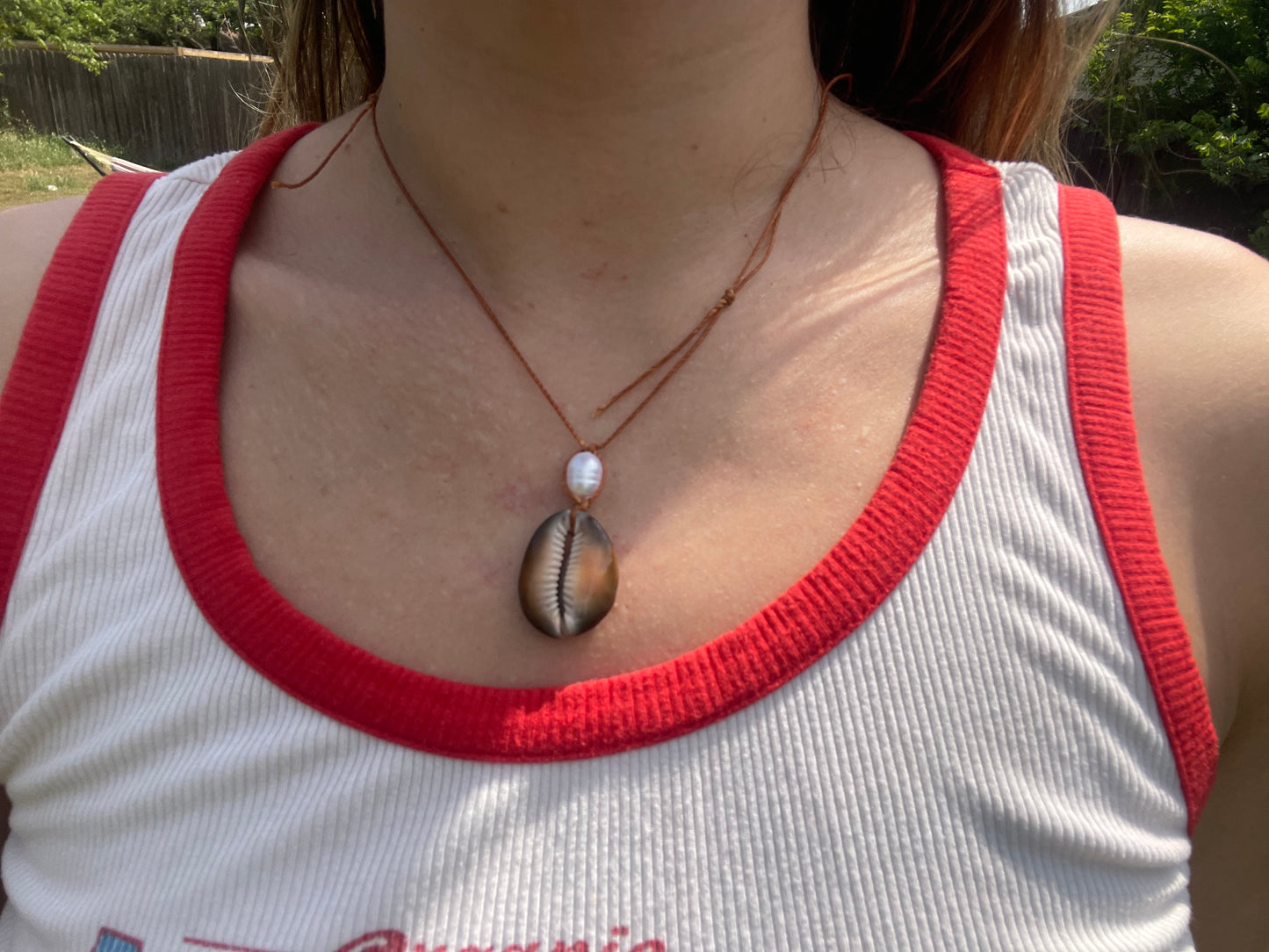 Cowrie Shell & Pearl - Necklace