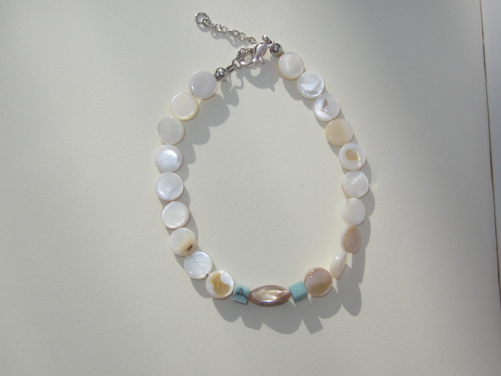TURQUOISE & SHELL - BRACELET