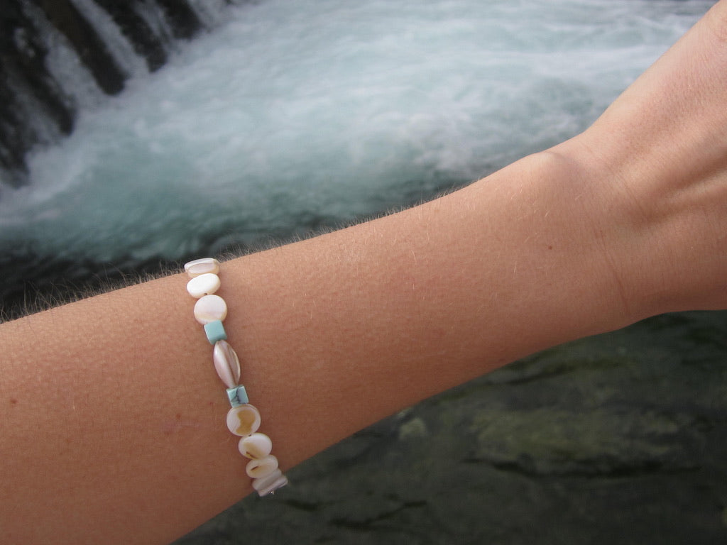 TURQUOISE & SHELL - BRACELET