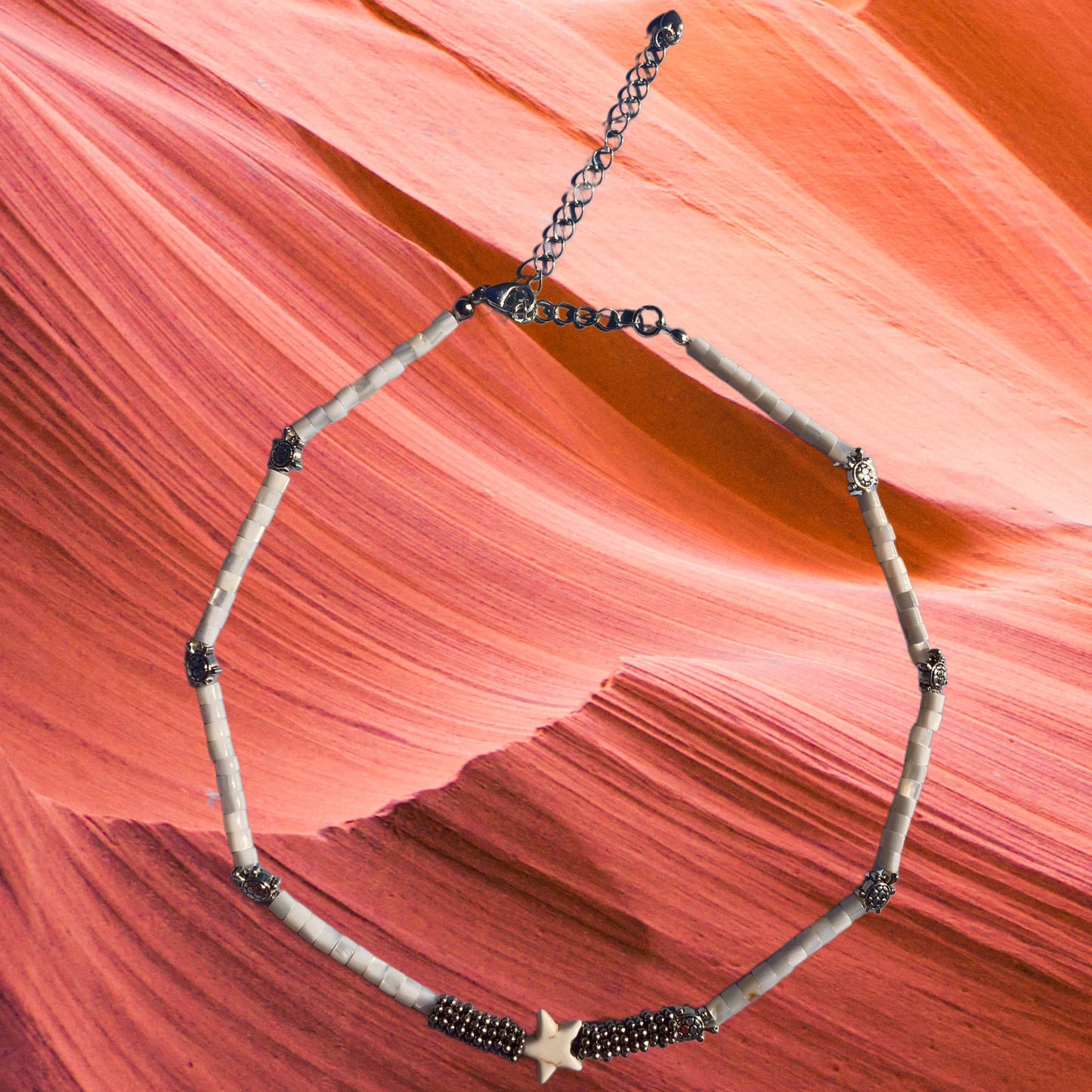 STAR, SHELL & TURTLE - NECKLACE