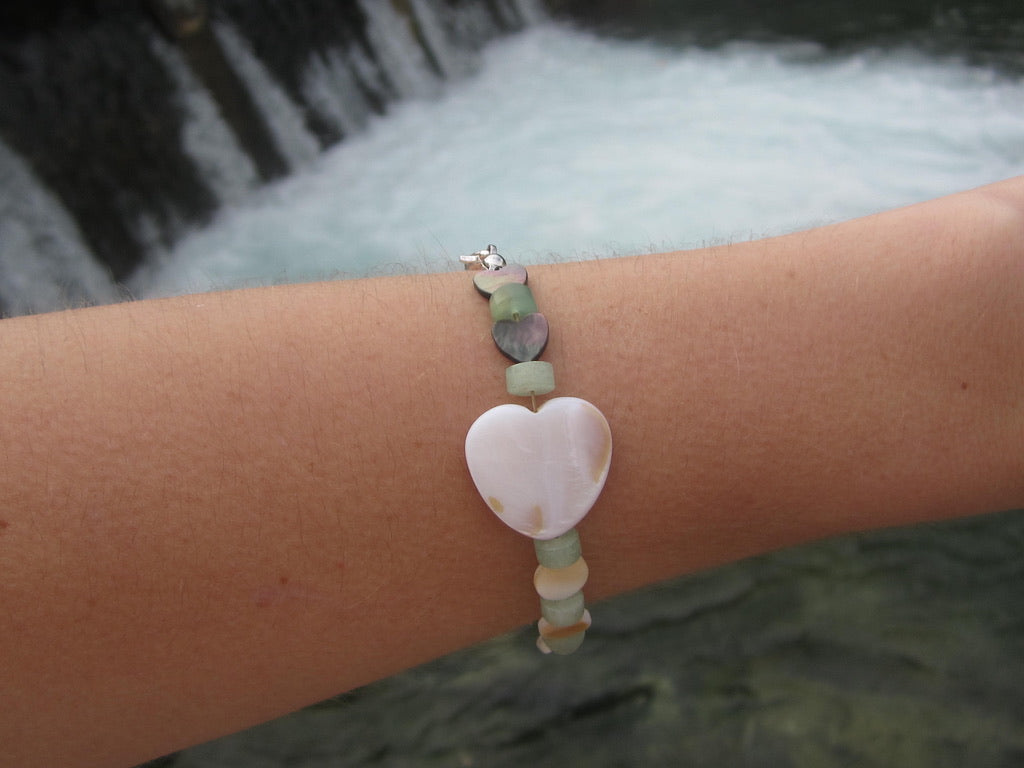 AVENTURINE & SHELL - BRACELET