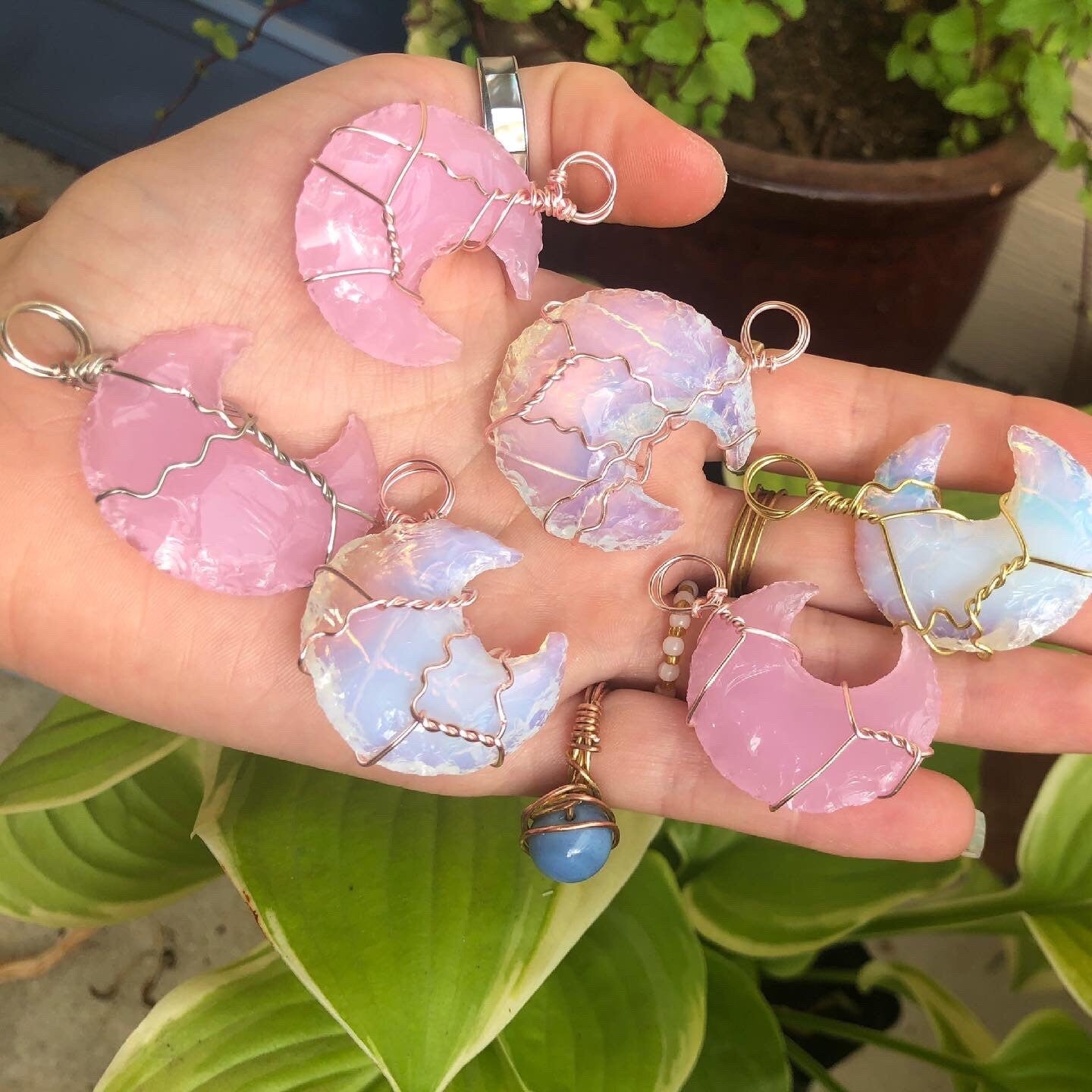 OPALITE MOON STONE - PENDANT