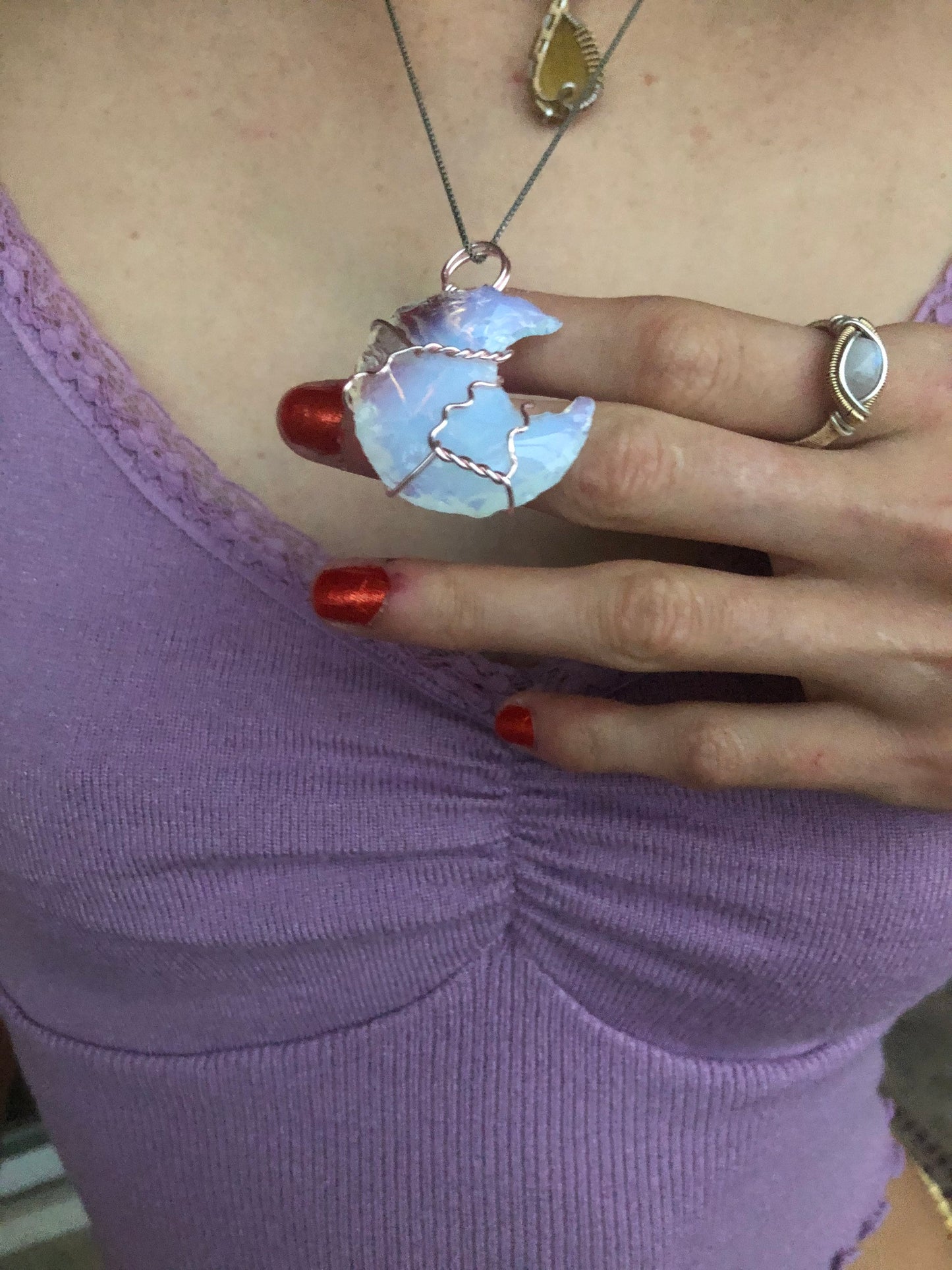 OPALITE MOON STONE - PENDANT