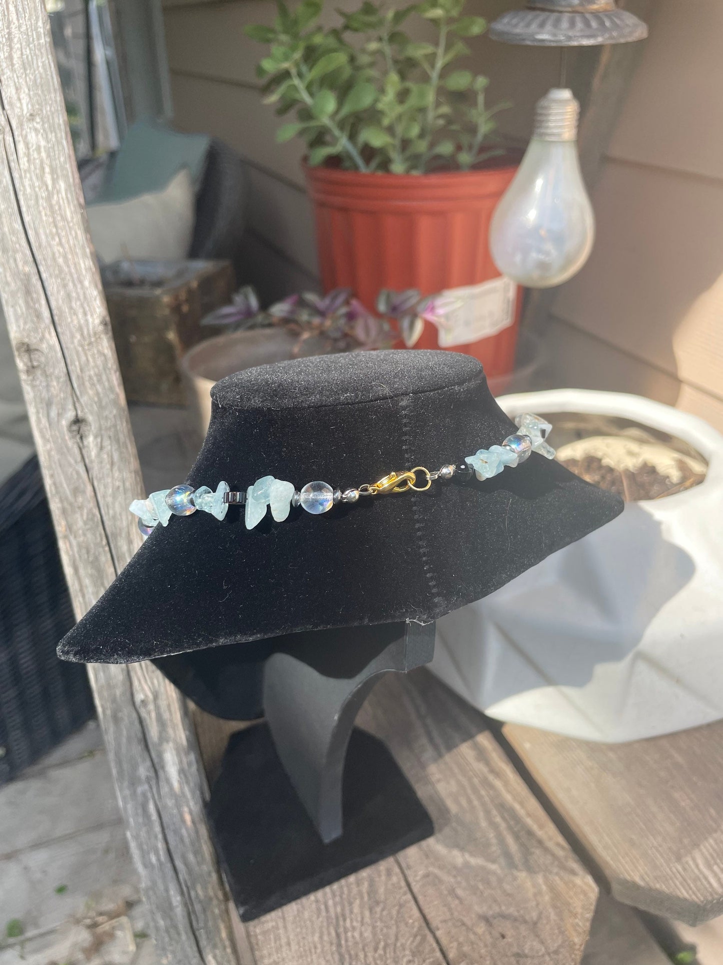 ETHEREAL ANGELITE - NECKLACE