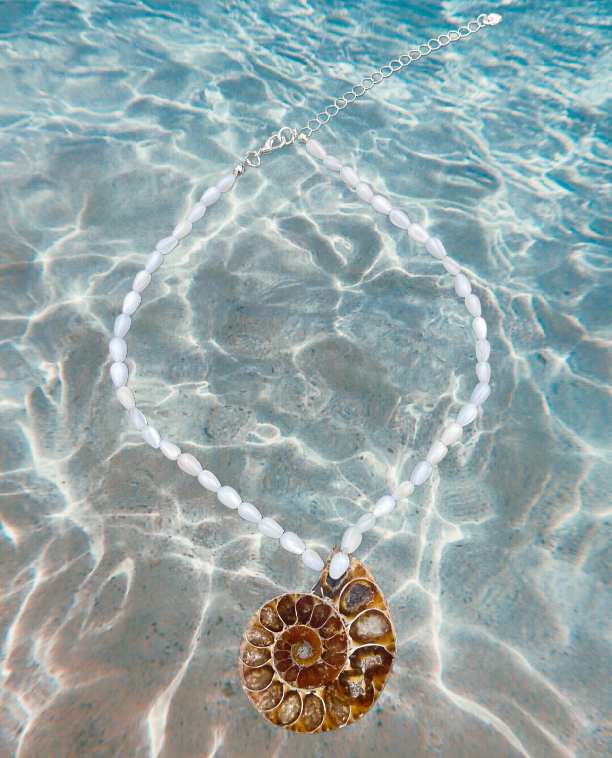 AMMONITE & SHELL - EARTHLY ESSENCE - NECKLACE