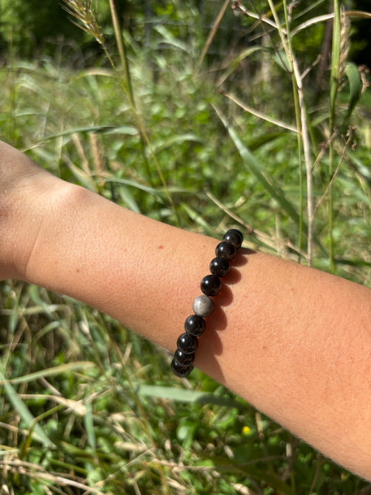 Silver Obsidian - Bracelet